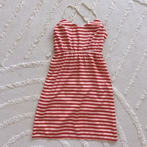 UO Cream & Poppy Red Sundress, Size S